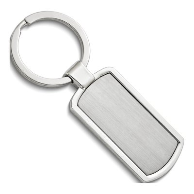 Engravable Rectangle Key Ring