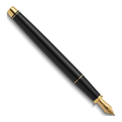 Cross Townsend Black Lacquer Fountain Pen, 23k Gold-Plated – view 3