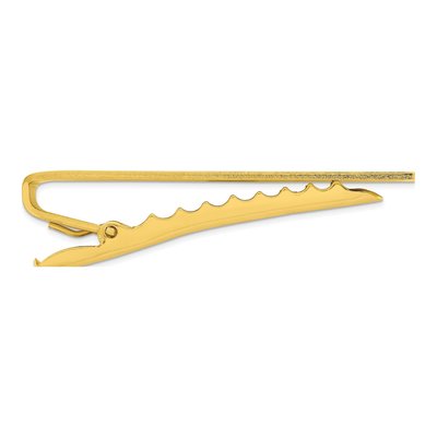 Gold-Plated Engravable Tie Bar for Men – view 2