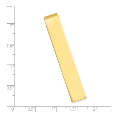 Gold-Plated Engravable Tie Bar for Men – view 3