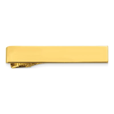 Gold-Plated Engravable Tie Bar for Men