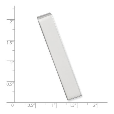 Engravable Tie Bar, Rhodium-Plated – view 3