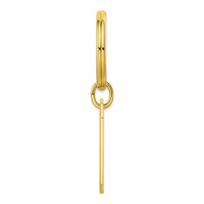 Gold-Plated Satin Key Ring – view 2