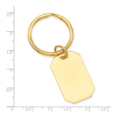 Gold-Plated Satin Key Ring – view 3