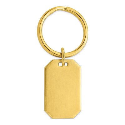 Gold-Plated Satin Key Ring