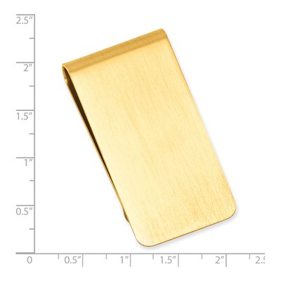 Men's Gold-Tone Satin Money Clip – view 3