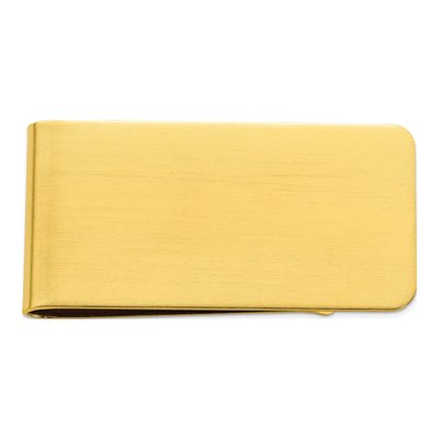 Men's Gold-Tone Satin Money Clip