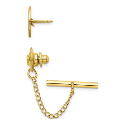 Gold-Plated Engravable Tie Tac – view 2
