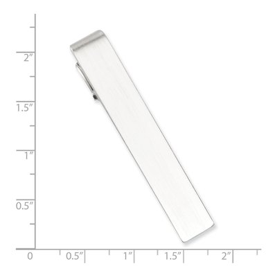 Men's Rhodium-Plated Engravable Tie Bar – view 3