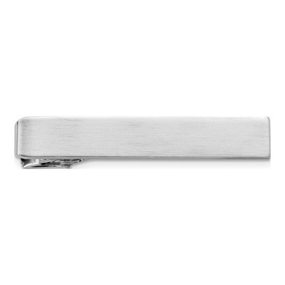 Men's Rhodium-Plated Engravable Tie Bar
