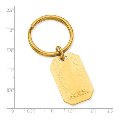 Gold-Plated Florentine Key Ring – view 3