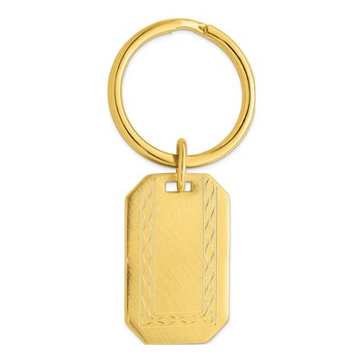 Gold-Plated Florentine Key Ring