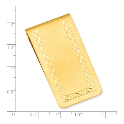Men's Gold-Plated Florentine Money Clip – view 3