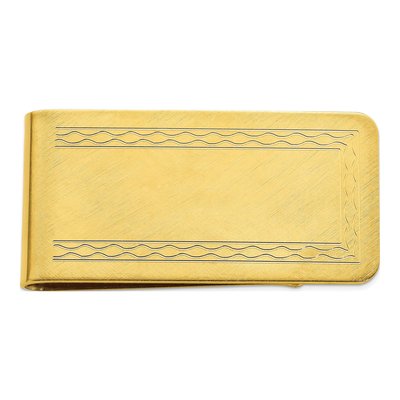 Men's Gold-Plated Florentine Money Clip