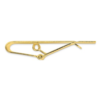 Fashion Gold-Plated Kelly Waters Florentine Satin Hinged Money Clip – view 2