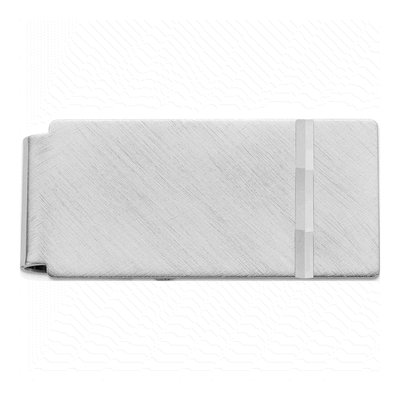 Men's Rhodium-Plated Florentine Money Clip