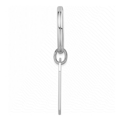 Engravable Key Ring, Rhodium-Plated – view 2