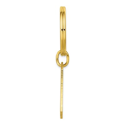 Engravable Gold-Plated Key Ring – view 2