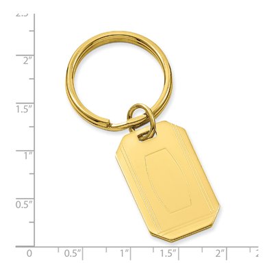Engravable Gold-Plated Key Ring – view 3