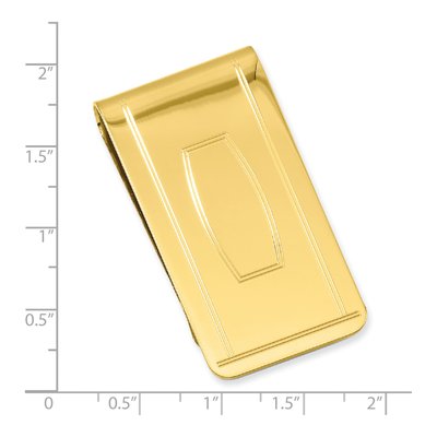 Engravable Gold-Tone Money Clip – view 3