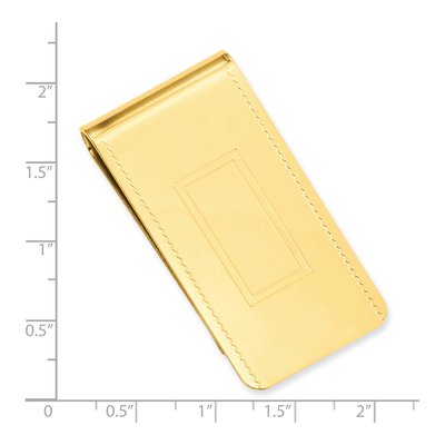 Men's Gold-Plated Engravable Money Clip – view 4