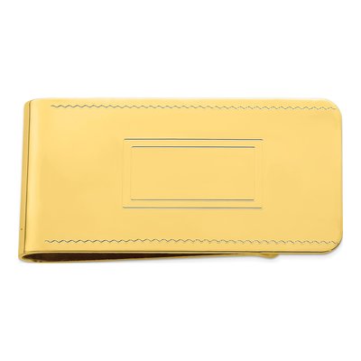Men's Gold-Plated Engravable Money Clip