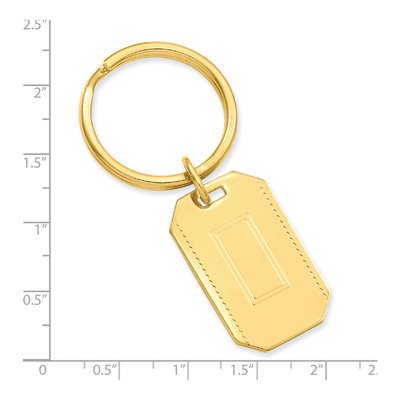 Engravable Gold-Plated Key Ring – view 3