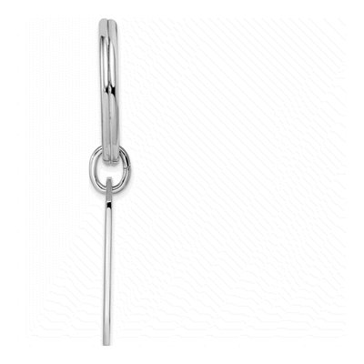 Engravable Key Ring, Rhodium-Plated – view 2