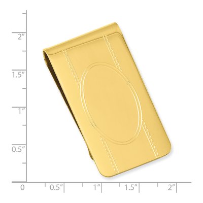 Gold-Plated Engravable Money Clip – view 3