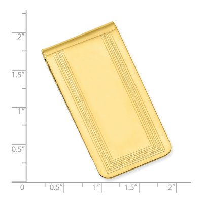 Men's Gold-Plated Engravable Money Clip – view 3