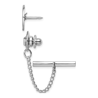 Men's Masonic Tie Tac with Safety Chain – view 2