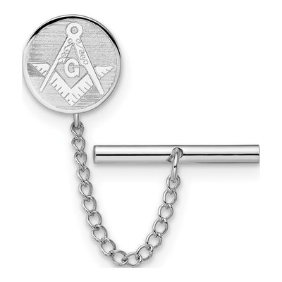 Men's Masonic Tie Tac with Safety Chain