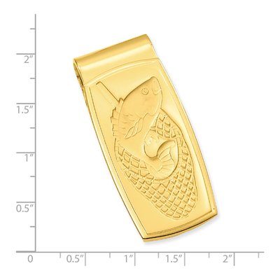 Gold-Tone Fish in Net Money Clip – view 3