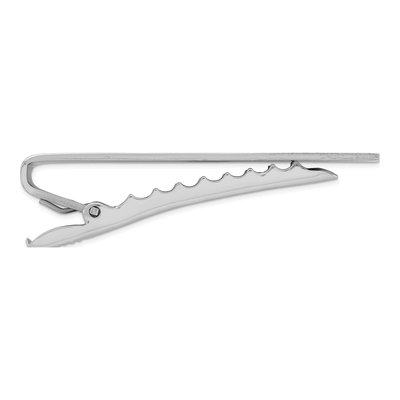 Rhodium Diamond Tie Bar for Men – view 2