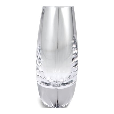 Crystal Vase with Roses & Leaves Design – view 2