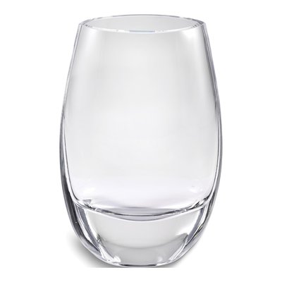 Crystal Vase with Roses & Leaves Design