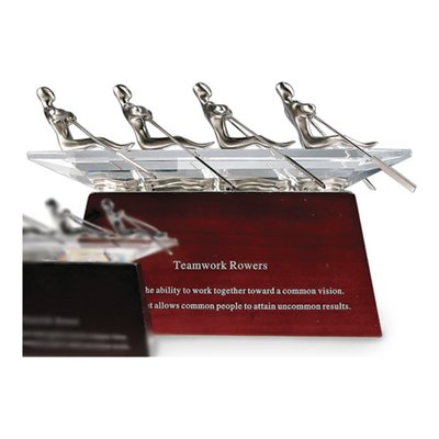 Crystal Rowers Inspirational Sculpture Gift