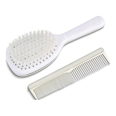 Nickel-Plated Non-Tarnish Girls Brush And Comb Set – view 2