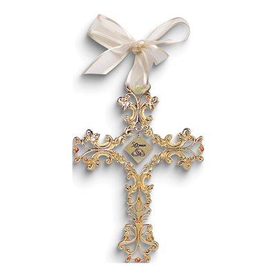 50 Years Anniversary Wall Cross with Crystals