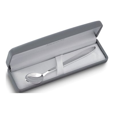 Silver-Plated Engravable Baby Feeding Spoon, Gift Boxed