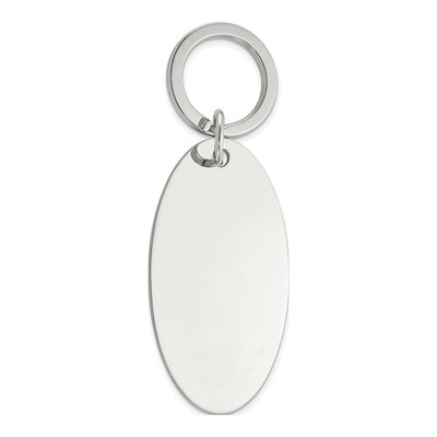Engravable Oval Key Ring