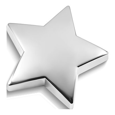 Silver-Plated Star Paperweight & Award