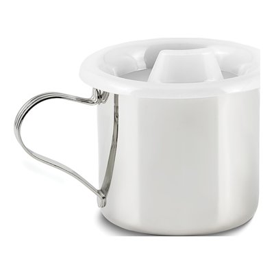 Silver-Plated Baby Cup with Sipper Lid