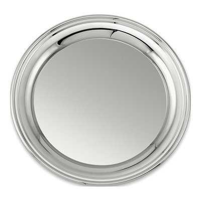 12" Round Nickel-Plated Non-Tarnish Serving Tray