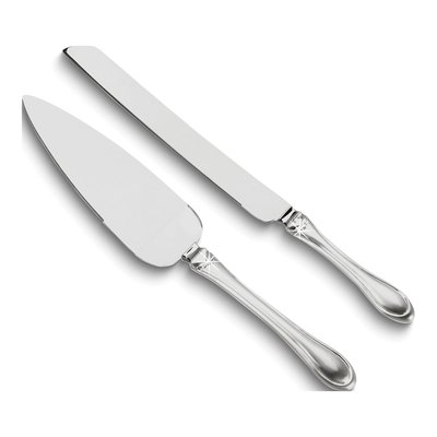 Silver-Tone Knife & Server Set