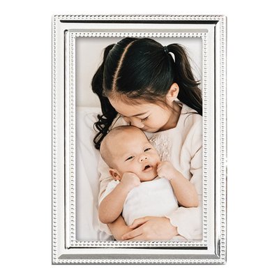 Silver-Plated Beaded 4x6 Photo Frame – view 2