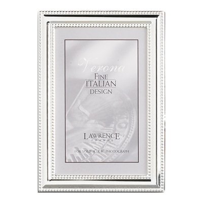 Silver-Plated Beaded 5x7 Photo Frame