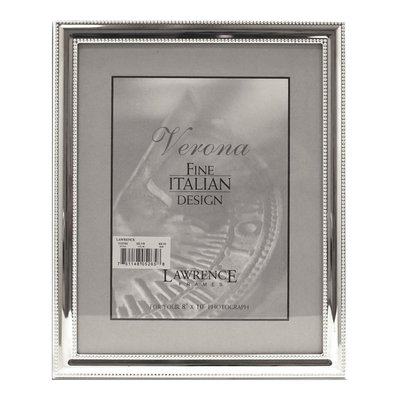 Silver-Plated Beaded 8x10 Photo Frame Gift