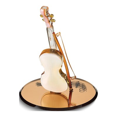 Violin Handcrafted Glass Figurine – view 2