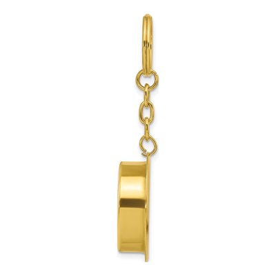 Brass Nautical Compass Key Ring – view 2